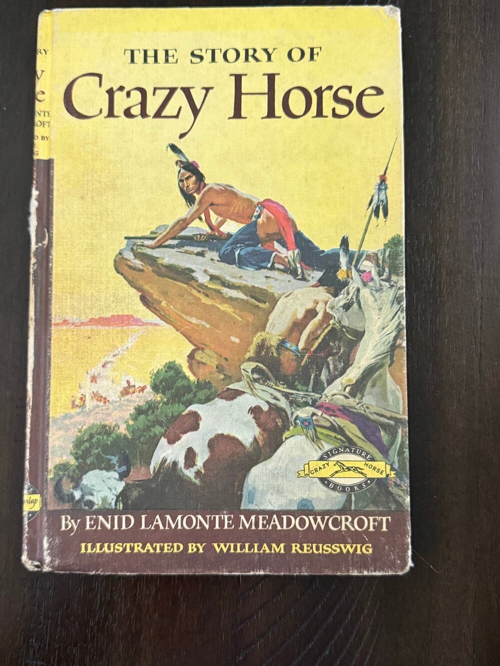 1954 The Story of Crazy Horse Vintage Hardcover Book Enid LaMonte Meadowcroft